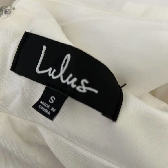 LULUS HEAVENLY HUES WHITE DRESS SIZE S - Picture 8 of 11